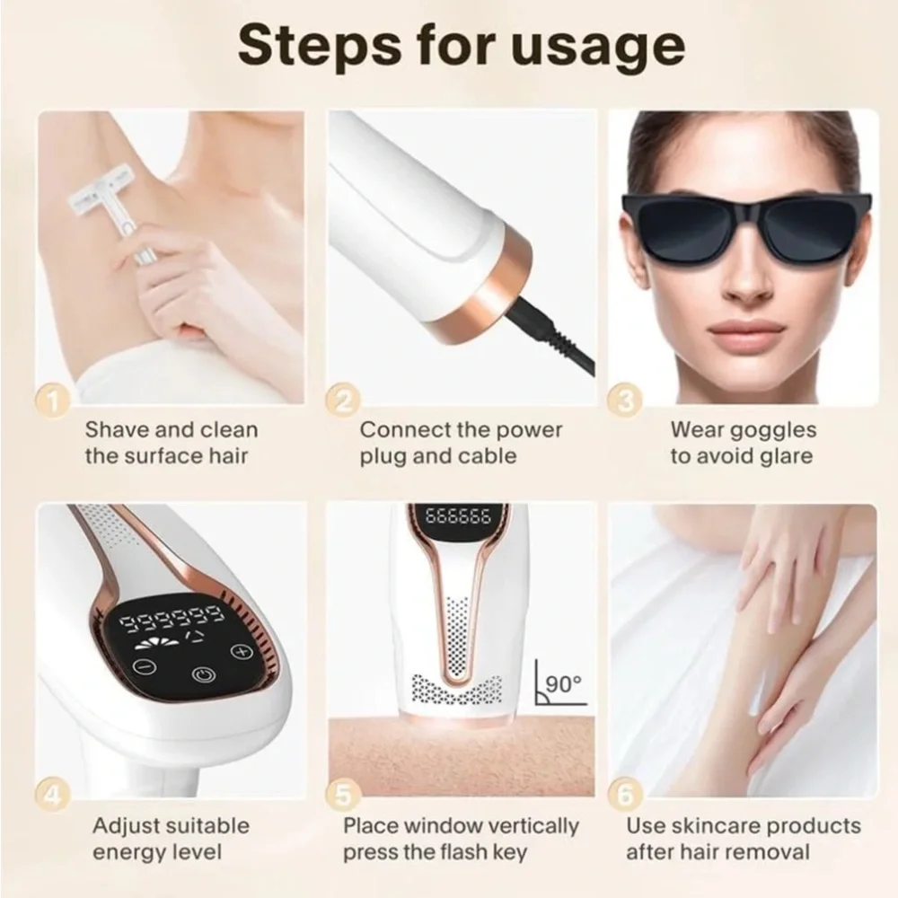 NEW Laser Hair Removal for Women and Men, Hair Removal Device for Body